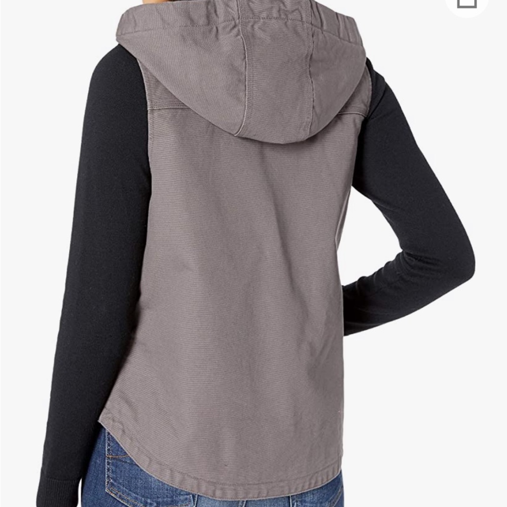 Womens Carhartt washed duck hooded vest size medium